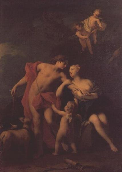 Venüs ve Adonis, c.1740 by Jacopo Amigoni