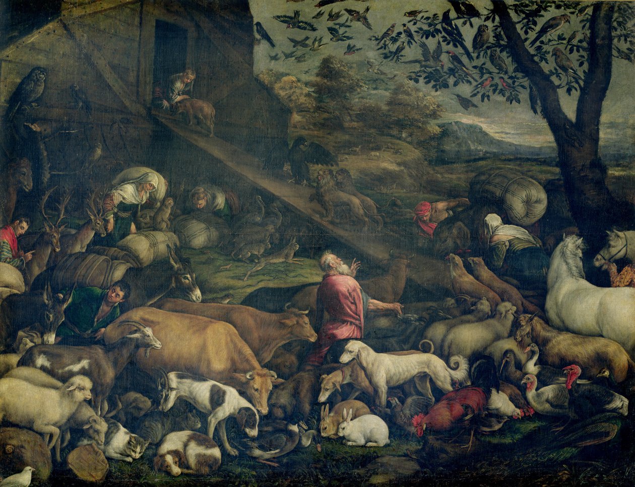 Gemiye Giren Hayvanlar by Jacopo Bassano