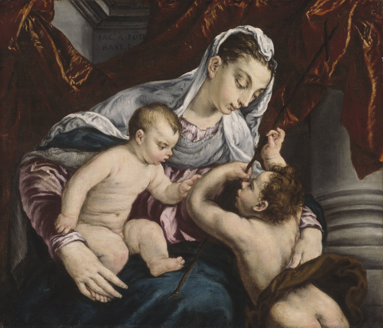 Genç Vaftizci Yahya ile Bakire ve Çocuk, 1560/65 by Jacopo Bassano