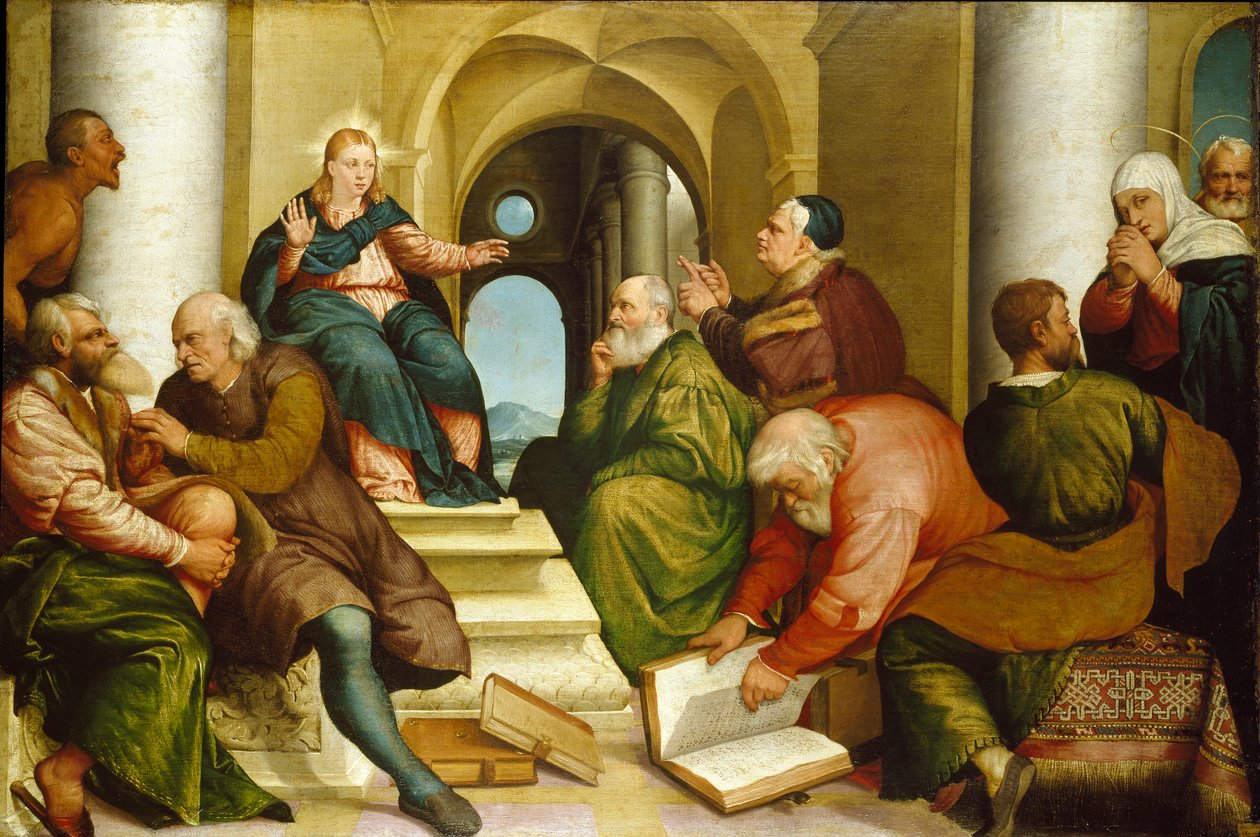 Doktorlar Arasında İsa, 1539 by Jacopo Bassano il vecchio