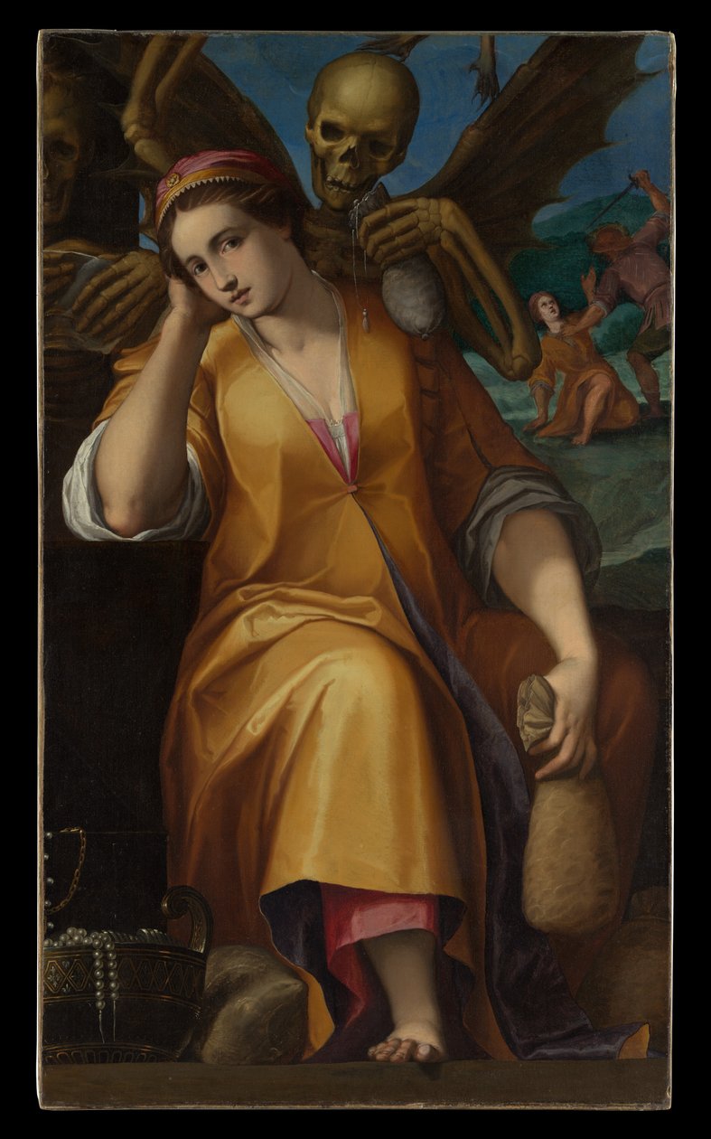 Avarice Alegori, c.1590 (tuval üzerine yağlı boya) by Jacopo Ligozzi