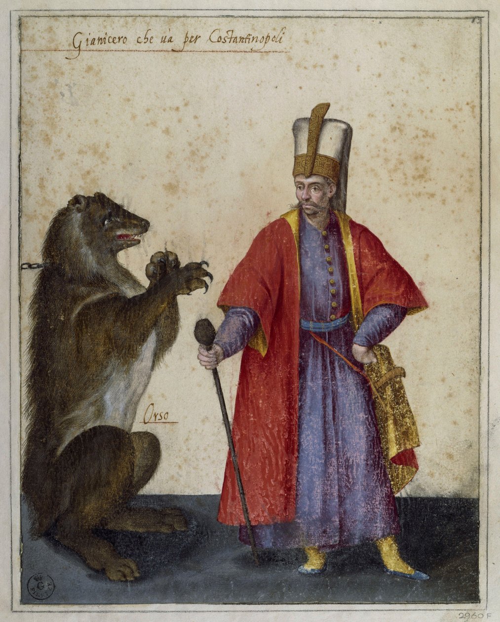 Yeniçeri ve ayı, Jacopo Ligozzi