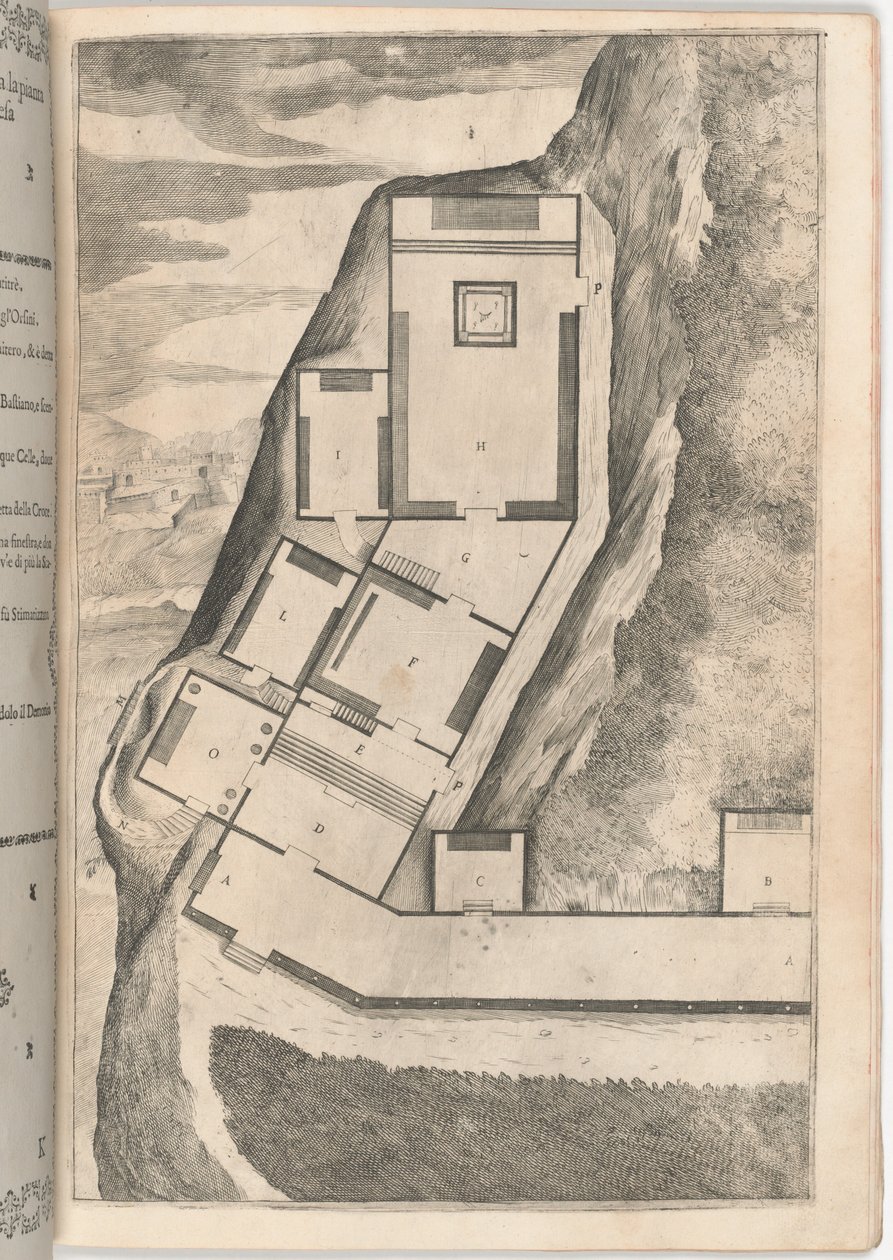 Odaların Planı ve Kutsal Manastır Kilisesi [levha K] by Jacopo Ligozzi