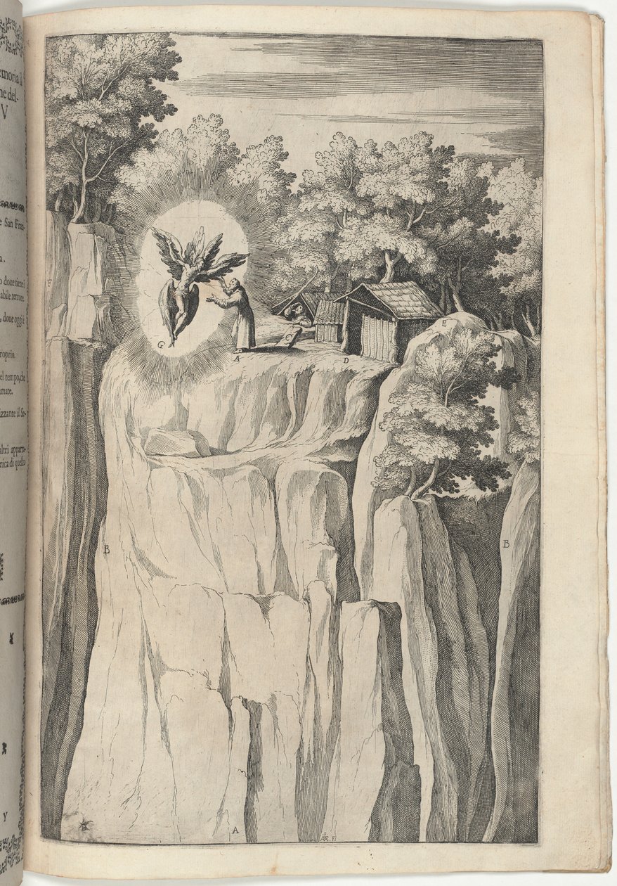 Aziz Francis Stigmata (San Francesco Stigmata) [levha Y] by Jacopo Ligozzi
