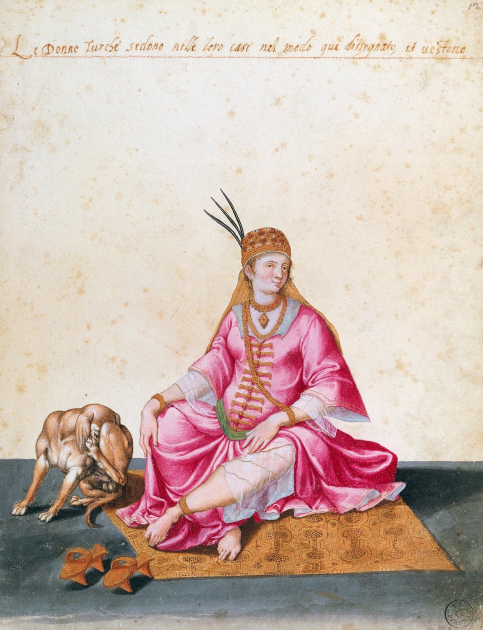 Köpekli Türk kadını, Jacopo Ligozzi