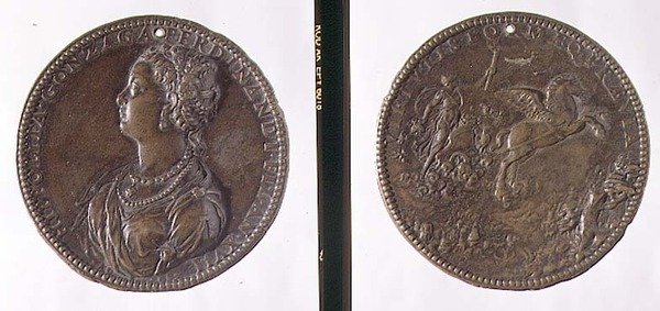 Portre madalyası, ön yüzde Hippolytus Gonzaga