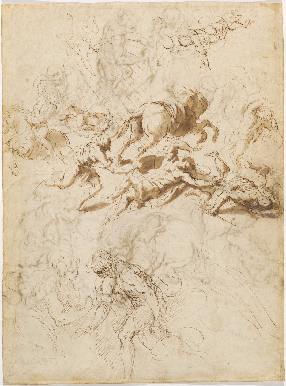 Aziz Paul Dönüşümü; Adem ve Havva by Jacopo Palma il Giovane