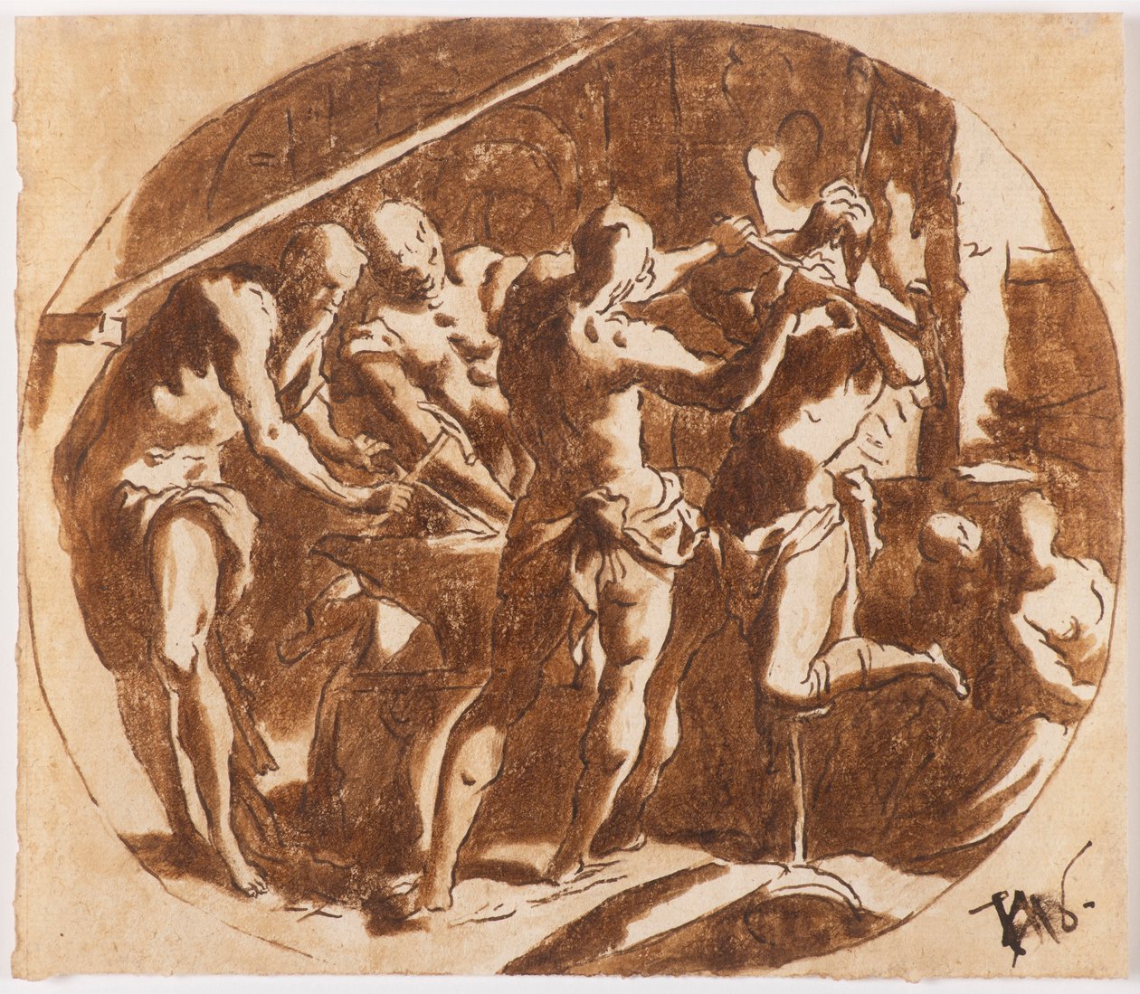 Demirhanede Hephaistos. by Jacopo Palma il Giovane the Younger