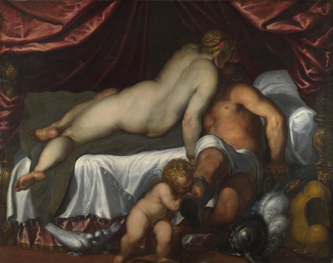 Mars ve Venüs, yaklaşık 1590 by Jacopo Palma il Giovane the Younger