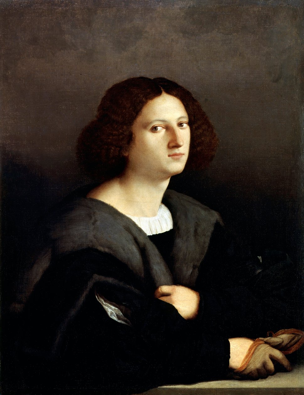"Bir Adamın Portresi", 1512-1515. by Jacopo Palma il Vecchio