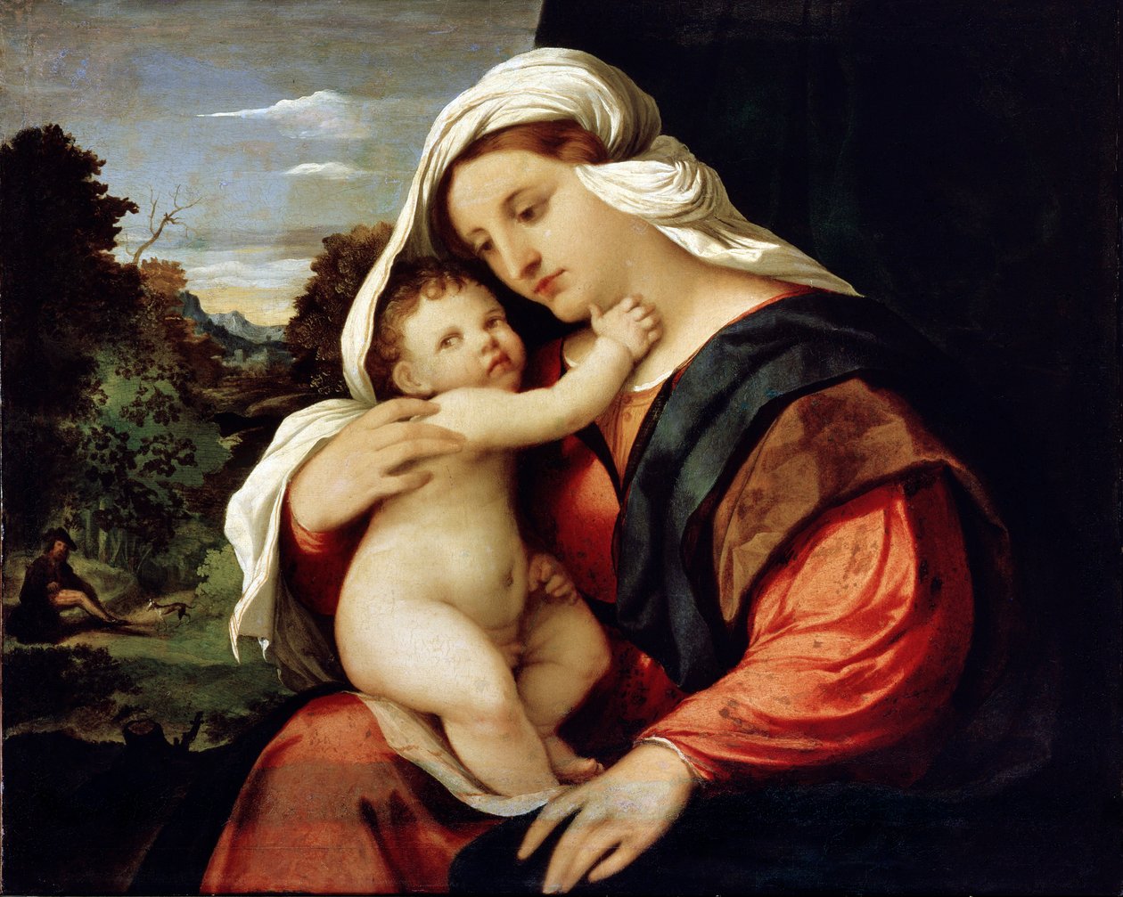 'Bakire ve Çocuk', 1515-1516. by Jacopo Palma il Vecchio