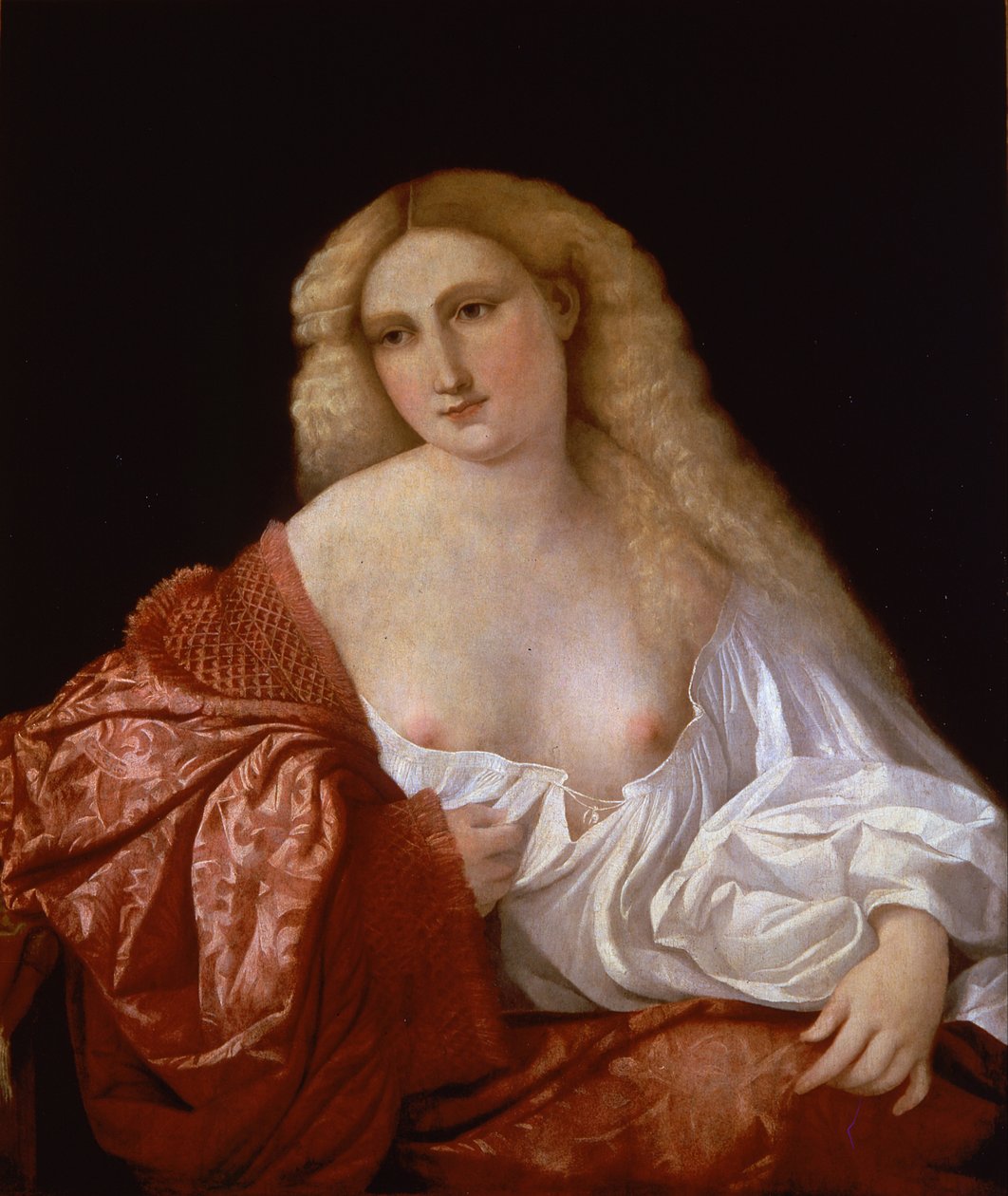 Bir Kadının Portresi Bir Fahişenin Portresi, 1520 by Jacopo Palma il Vecchio the Elder