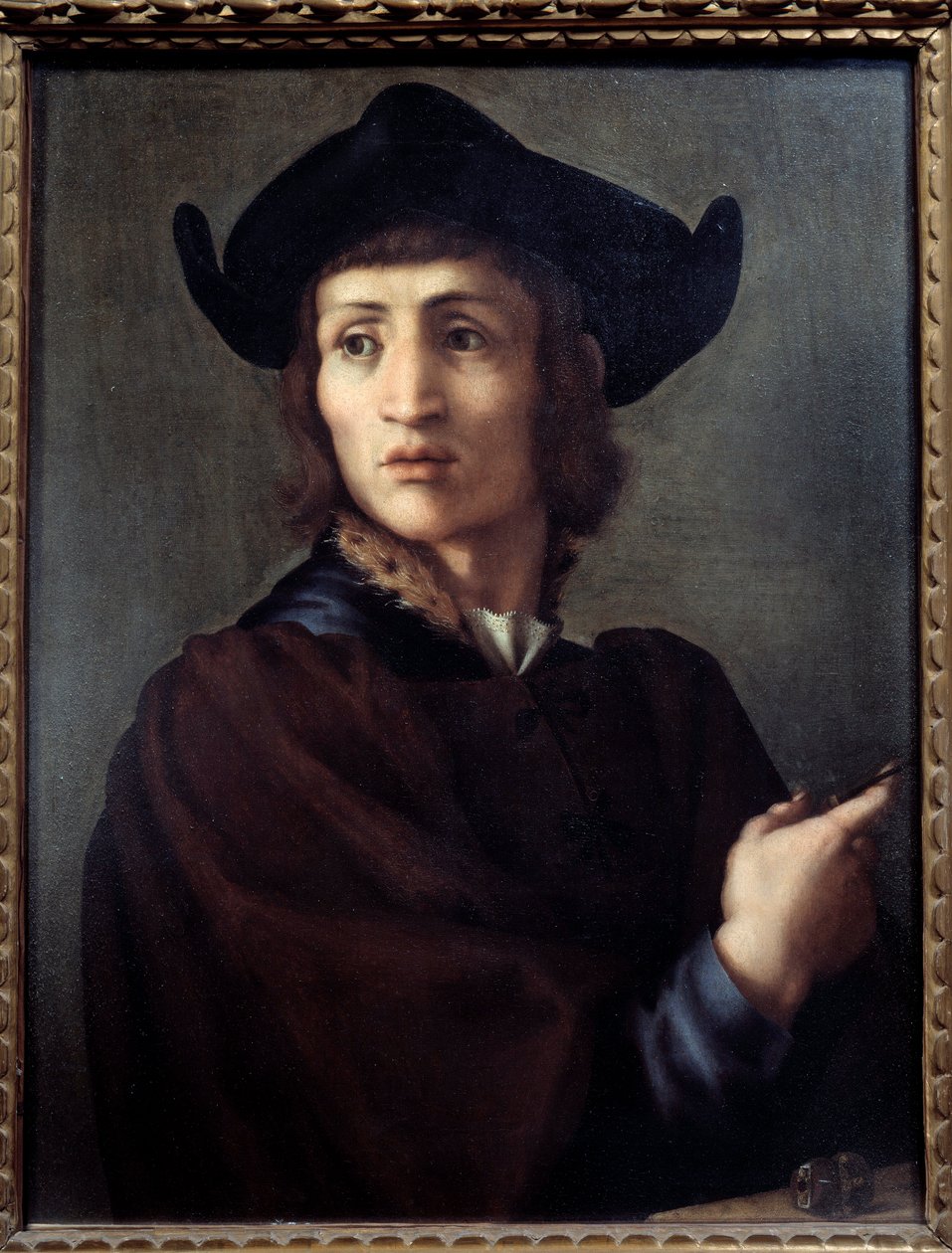 Bir kuyumcu portresi. Jacopo (Iacopo) tarafından yapılan tablo Carrucci dit il Pontormo (Pontormo) (1494-1556) by Jacopo Pontormo