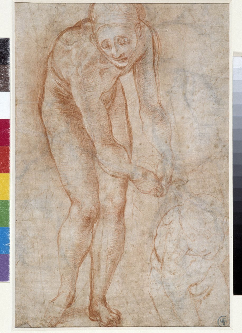 Pieta için çalışma by Jacopo Pontormo