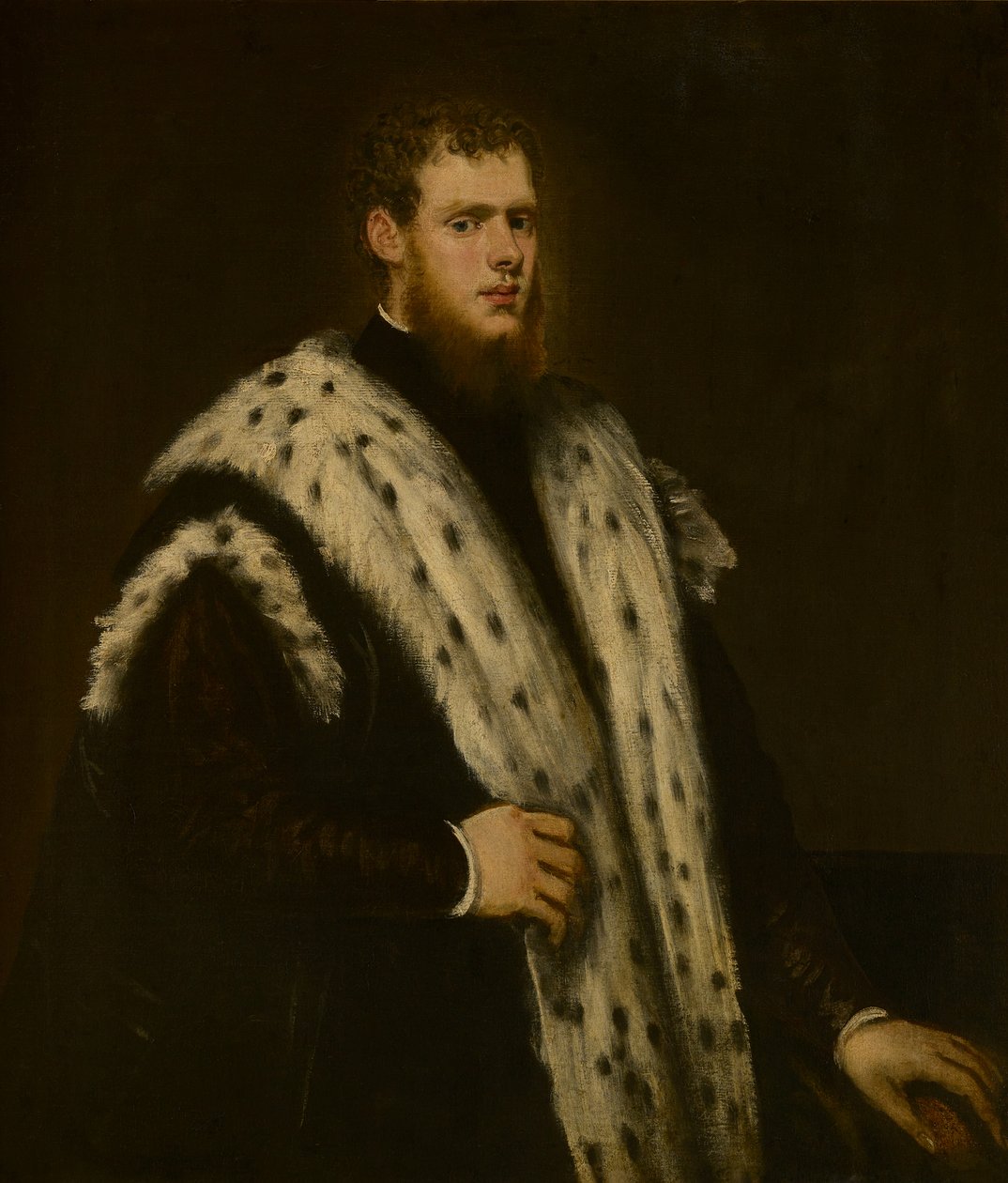 Venedikli bir asilzadenin portresi (tuval üzerine yağlı boya) by Jacopo Robusti Tintoretto