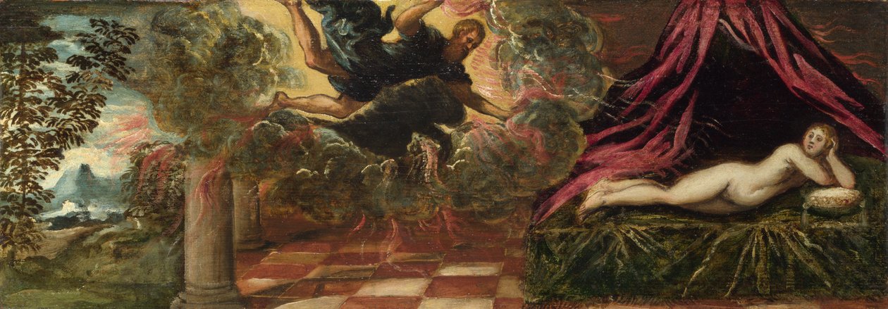 Jüpiter ve Semele, yaklaşık 1545 by Jacopo Robusti Tintoretto