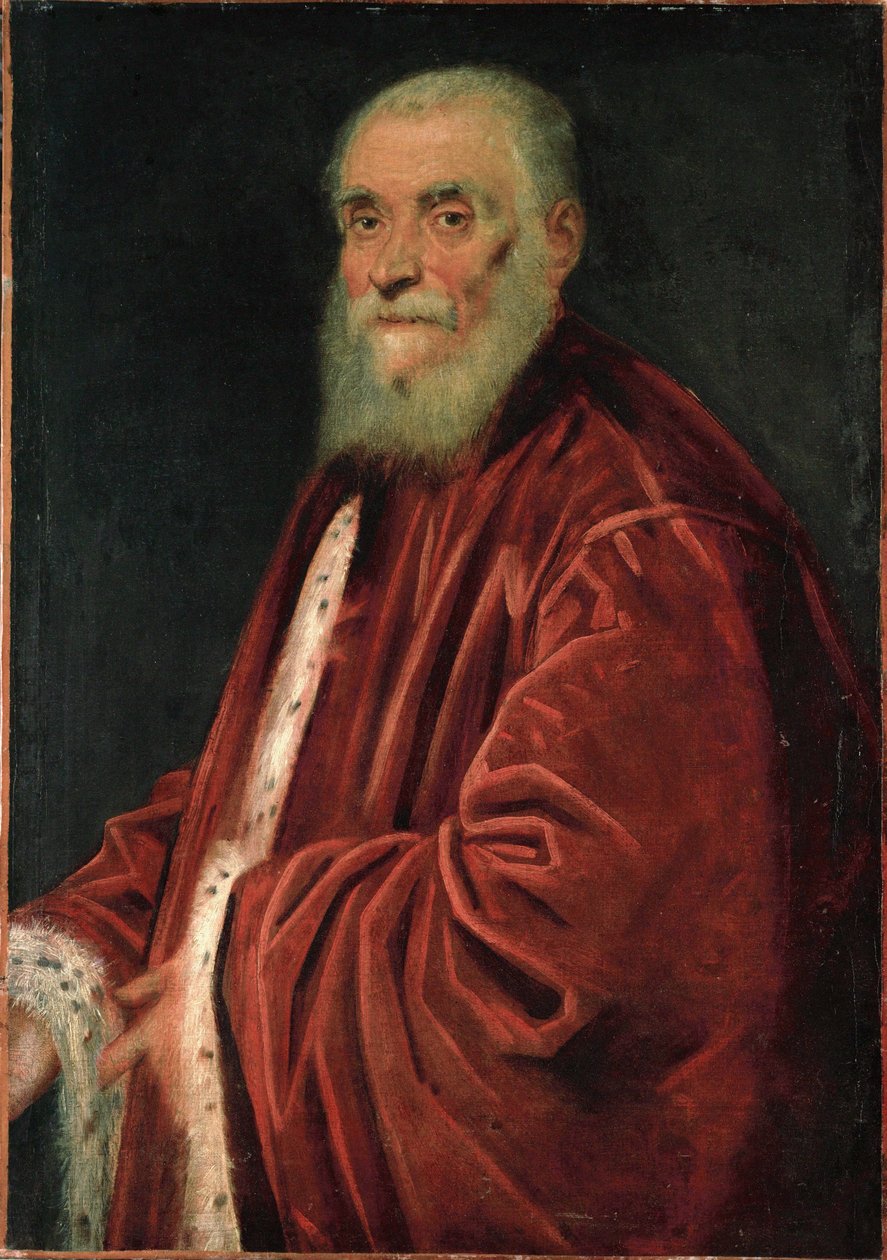 Marco Grimani, Venedikli Senatör (tuval üzerine yağlıboya) by Jacopo Robusti Tintoretto
