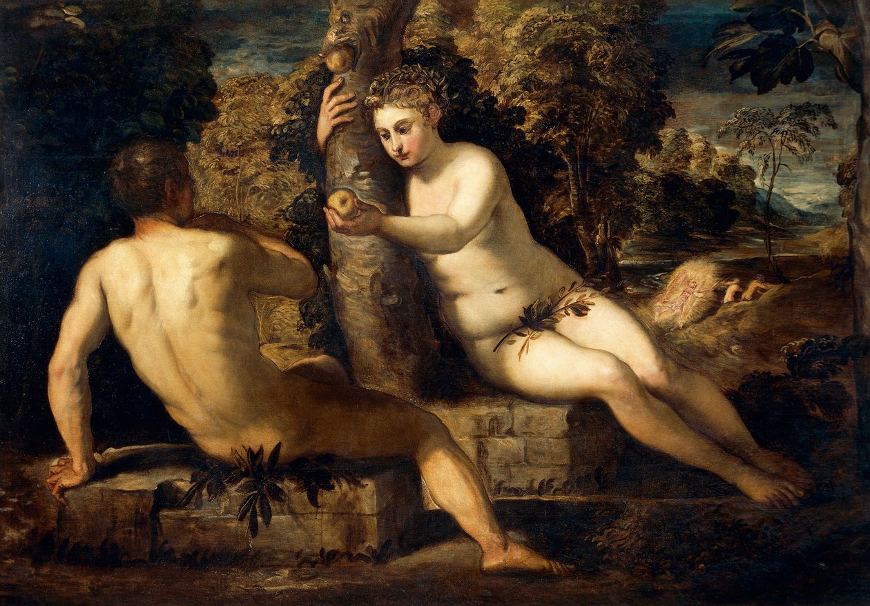 Doğuştan gelen günah by Jacopo Robusti Tintoretto