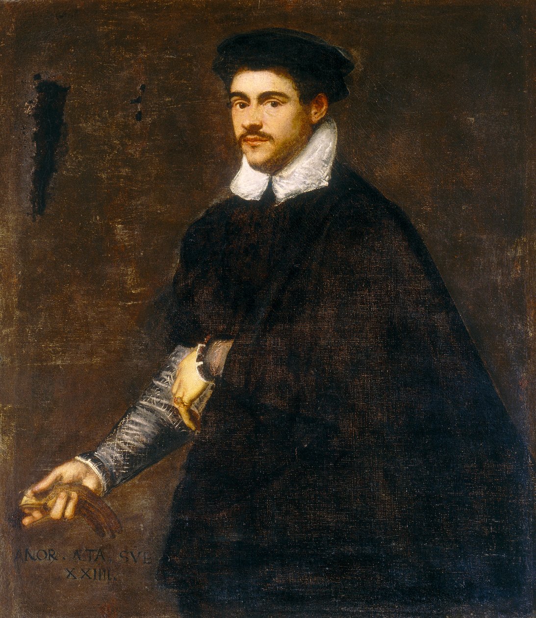 genç bir adam portresi by Jacopo Robusti Tintoretto