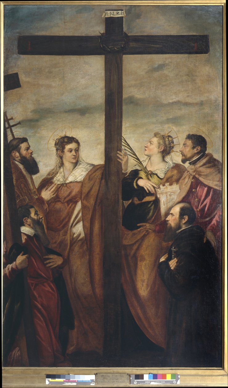 Aziz Helena, Barbara, Andrew, Macarius, başka bir Aziz ve bir adanan Haç