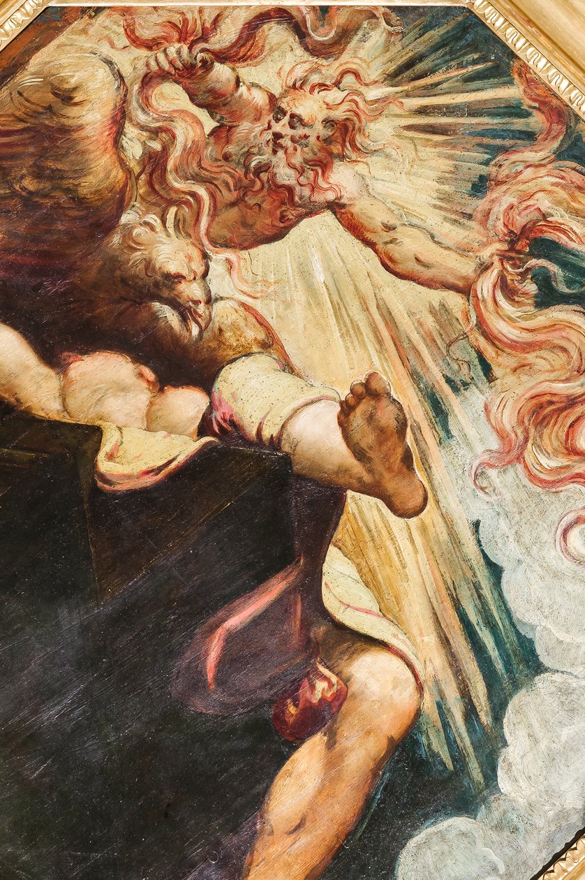 Jüpiter tarafından yakılan Semele, c.1541 (tuval üzerine yağlı boya) (ayrıca bkz. 3664213) by Jacopo Robusti Tintoretto