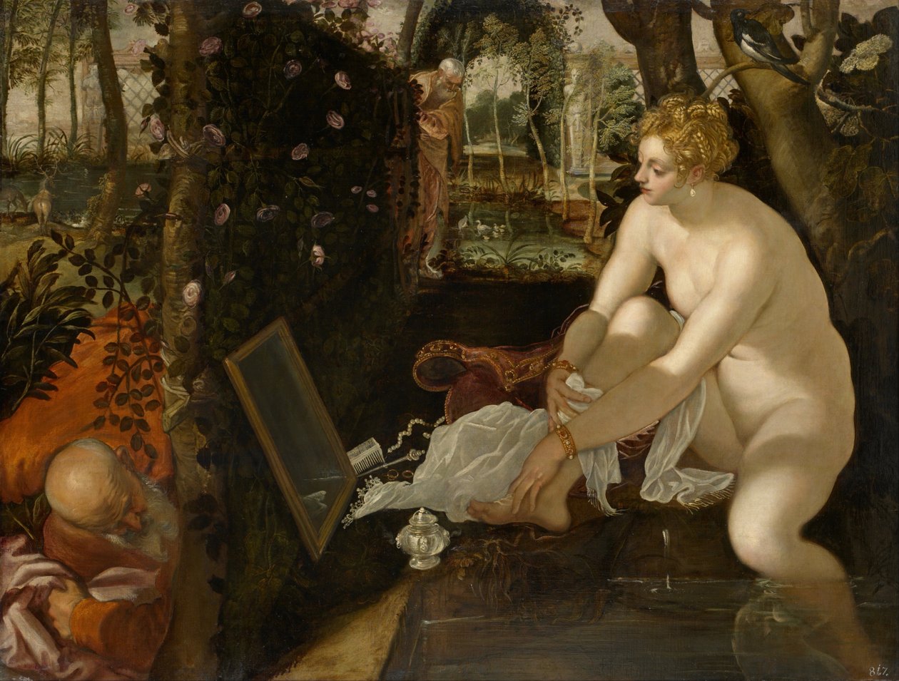 suzanna banyo by Jacopo Robusti Tintoretto