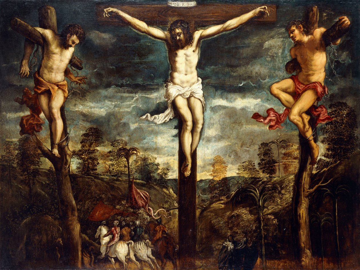 Çarmıha Gerilme, 1554-55 by Jacopo Robusti Tintoretto