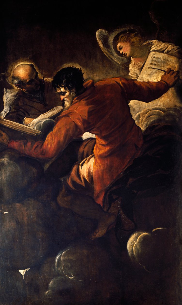 Evanjelistler Luke ve Matta by Jacopo Robusti Tintoretto