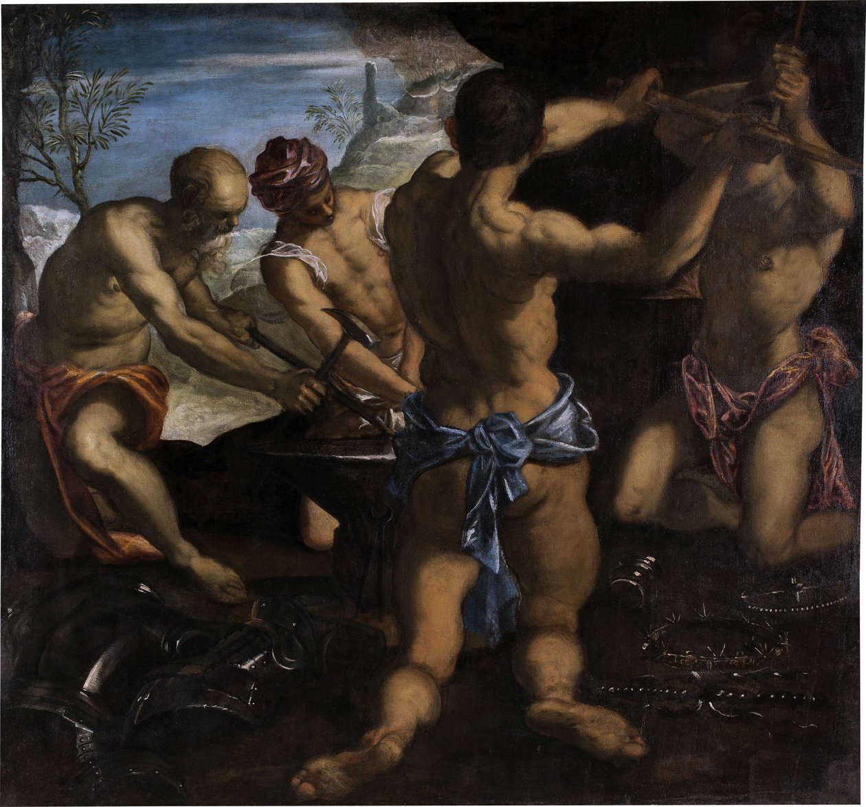 Vulkan Demirhanesi, 1576-1577. by Jacopo Robusti Tintoretto