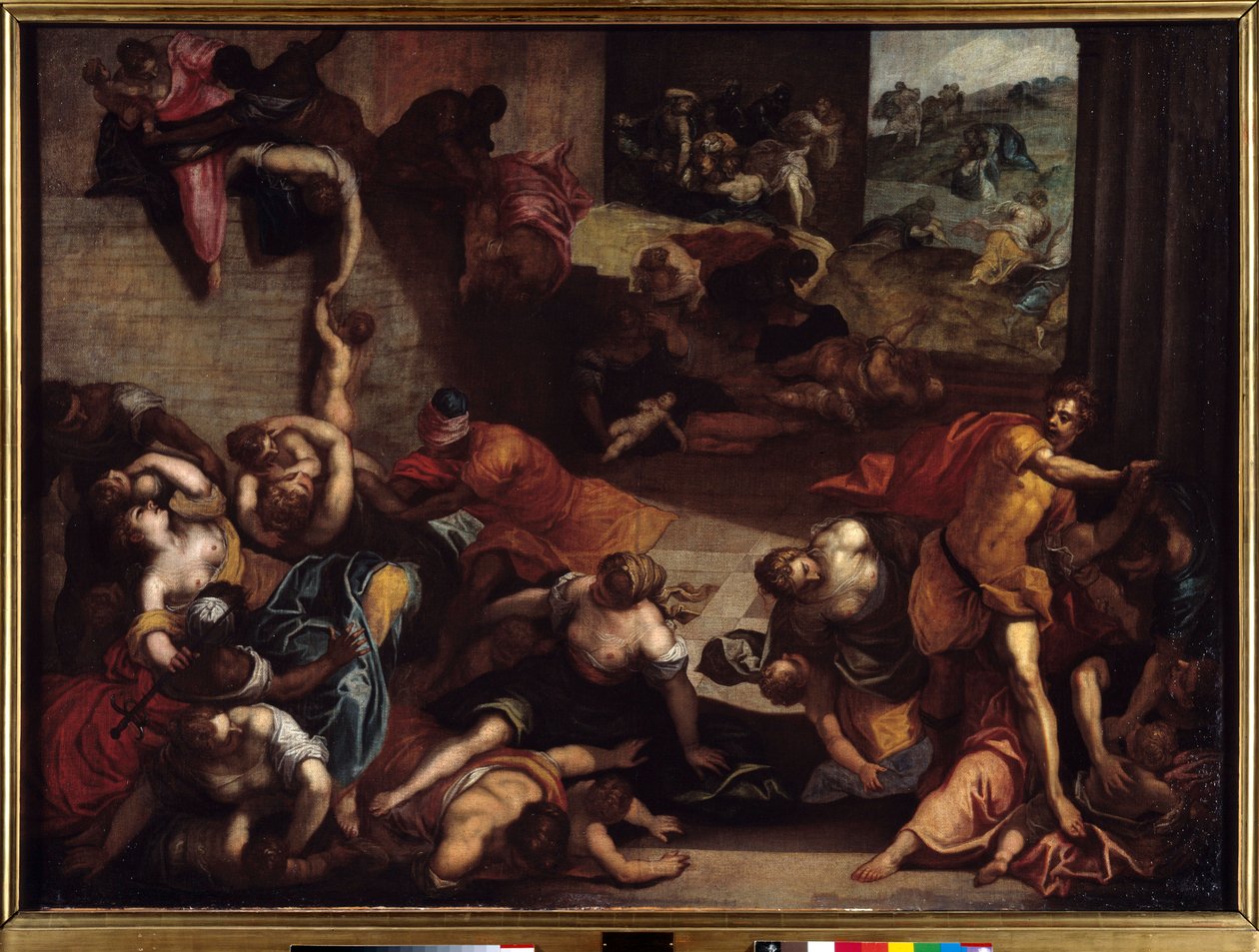 Masum Resim Katliamı Jacopo Robusti dit le Tintoret veya Il Tintoretto (1518-1594) 16. yüzyıl Güneşi. 1.34x1.86 m Rennes, Güzel Sanatlar Müzesi. by Jacopo Robusti Tintoretto