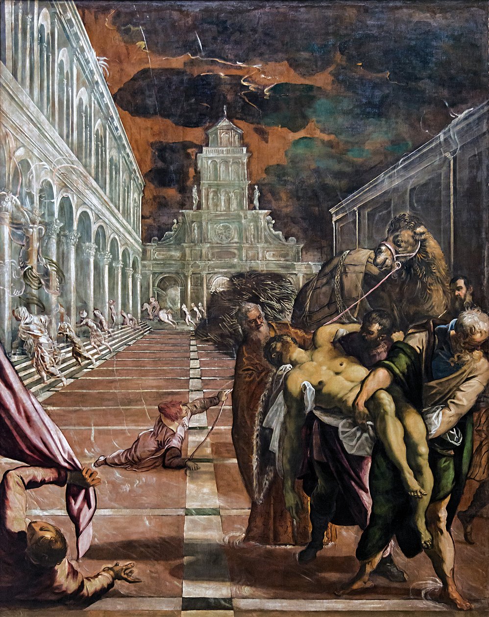 San Marco Cesedinin Taşınması by Jacopo Robusti Tintoretto