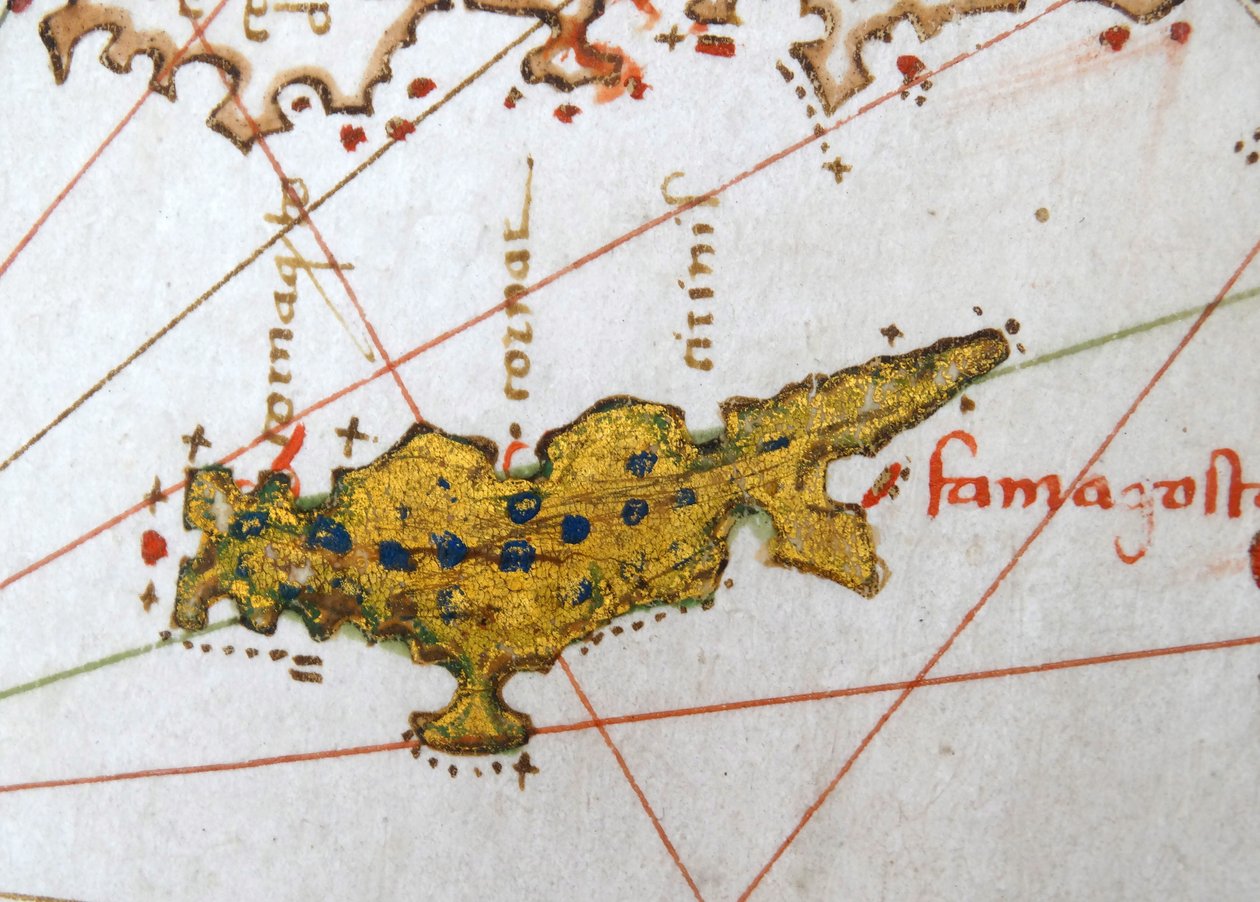 Kıbrıs, Rönesans Avrupa haritası, Jacopo Russo (sonra), 1528 by Jacopo Russo