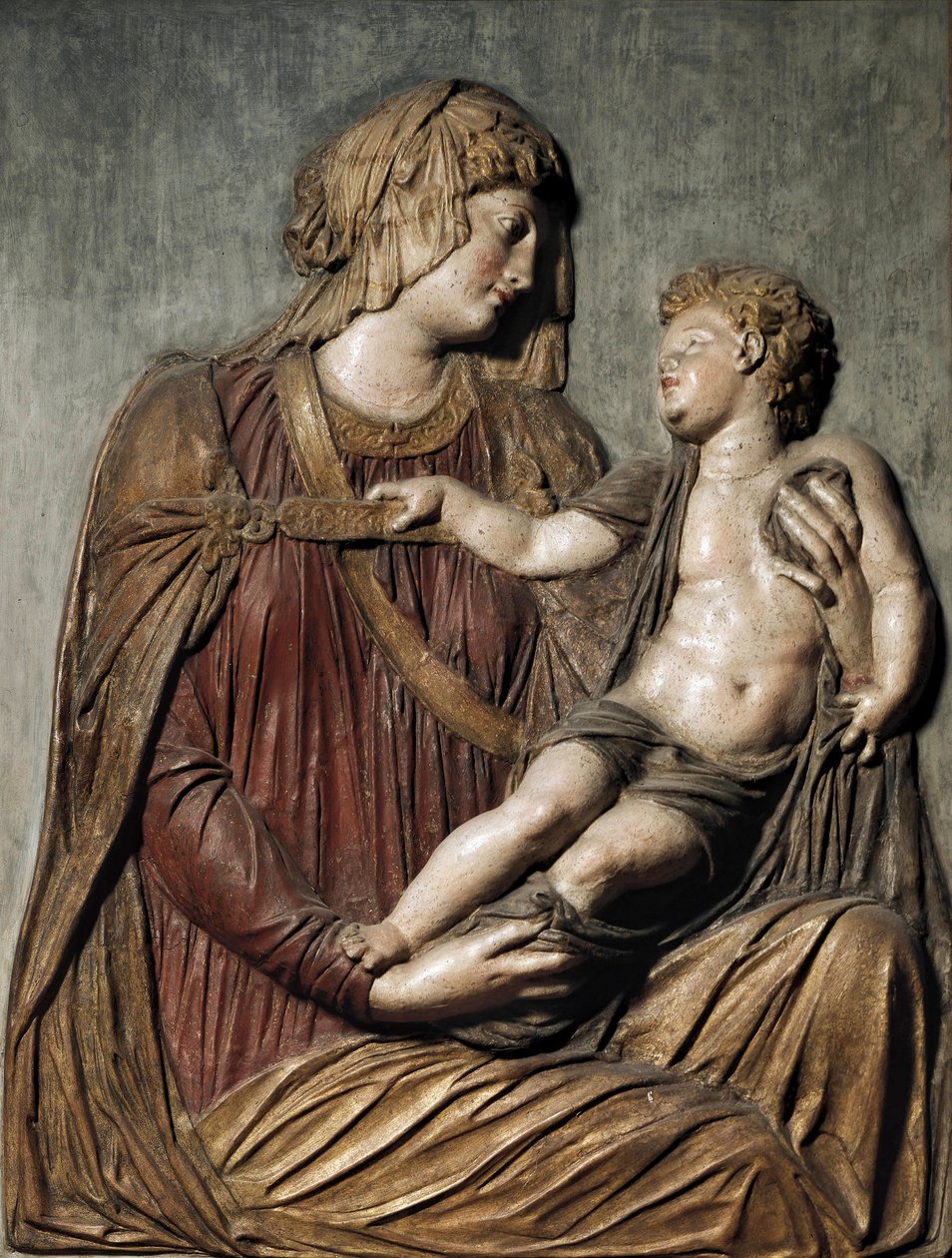madonna ve çocuk by Jacopo Sansovino
