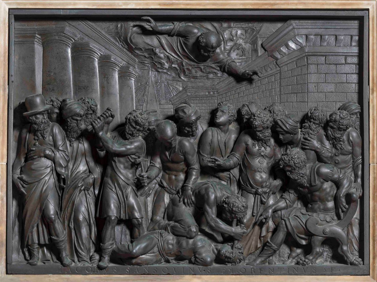 Köle Mucizesi Aziz Mark Mucizesi, 1541. by Jacopo Sansovino