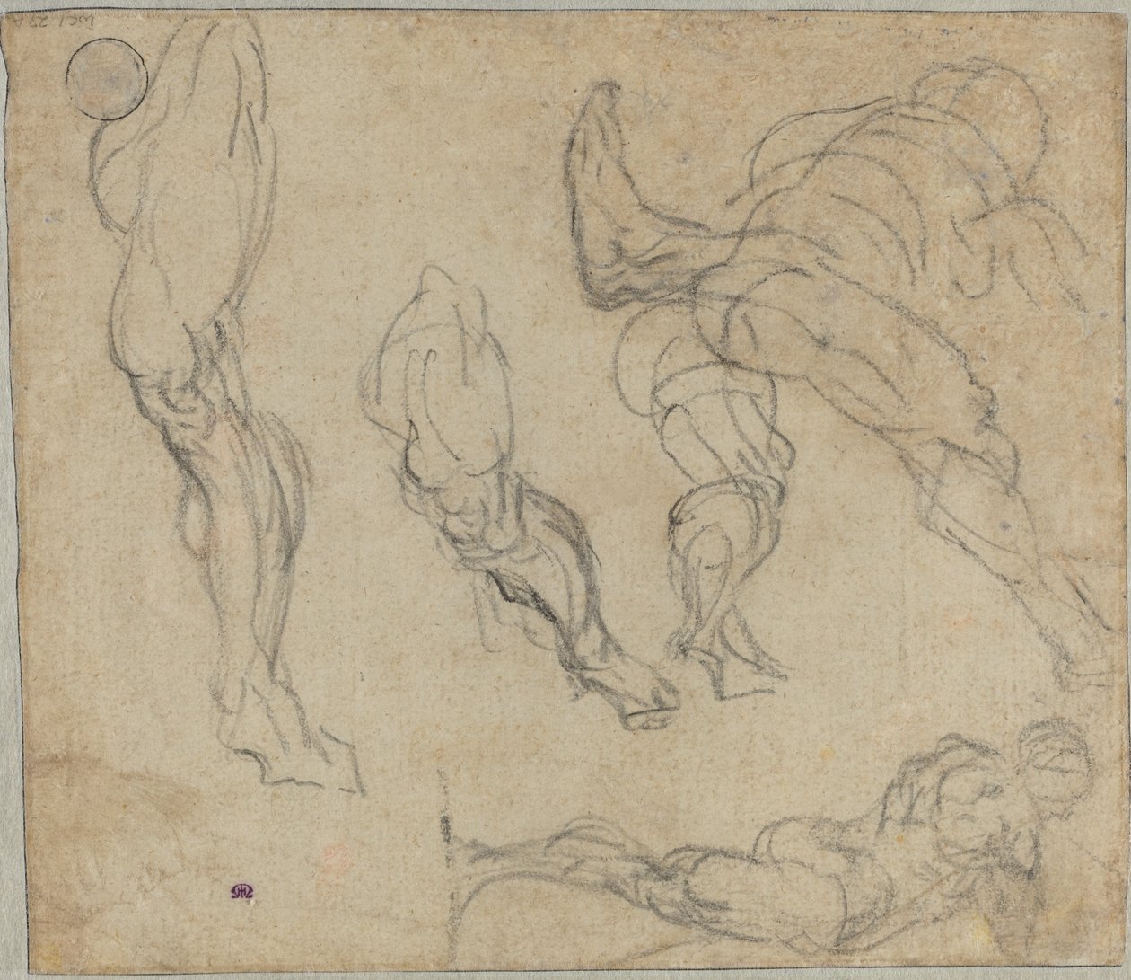Figürler ve Ayaklar (versi) by Jacopo Tintoretto