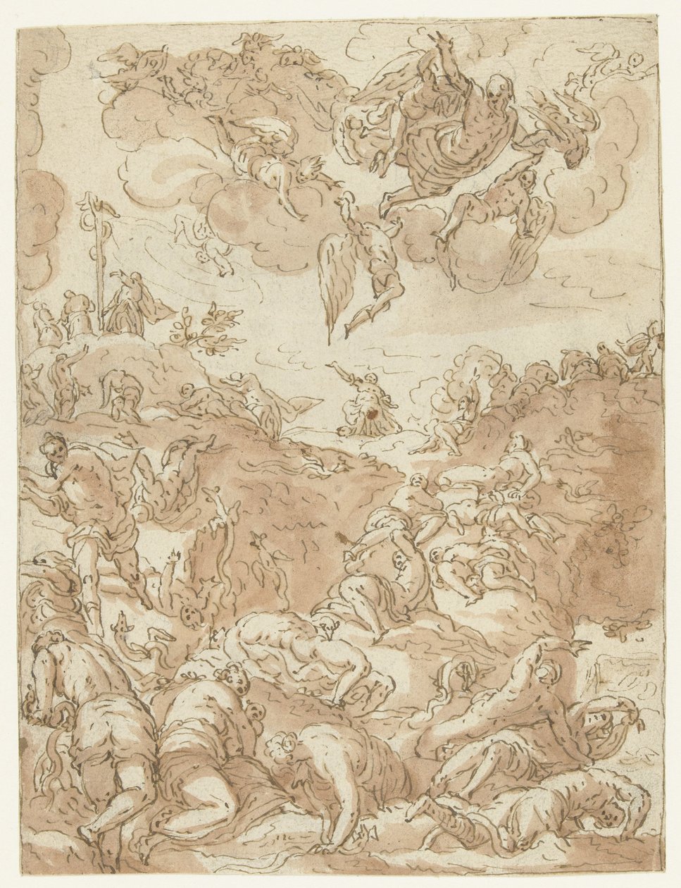Bakır Yılanı Dikmek by Jacopo Tintoretto