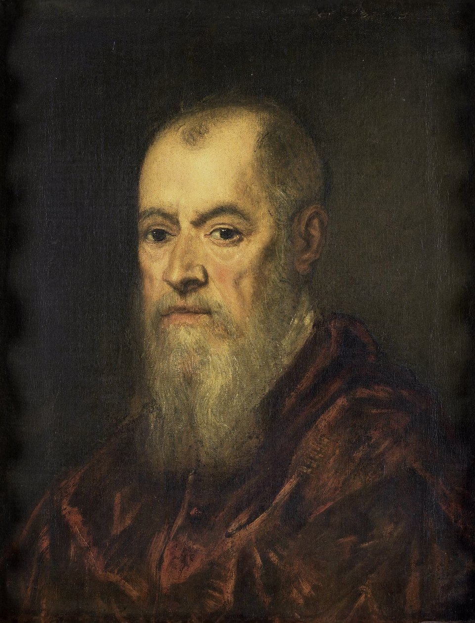 Kırmızı Pelerinli Bir Adamın Portresi by Jacopo Tintoretto