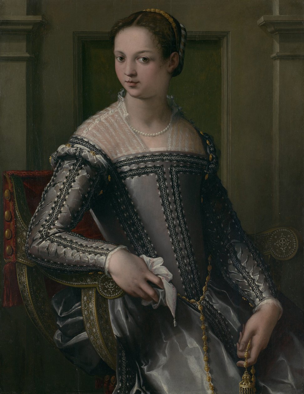 Bir Kadının Portresi, 16. yüzyılın ortalarında. by Jacopo Zucchi