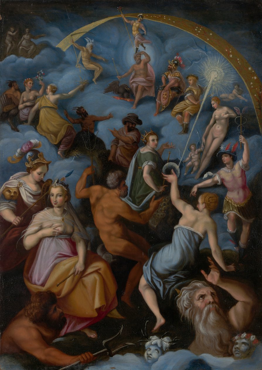 Tanrıların Meclisi by Jacopo Zucchi