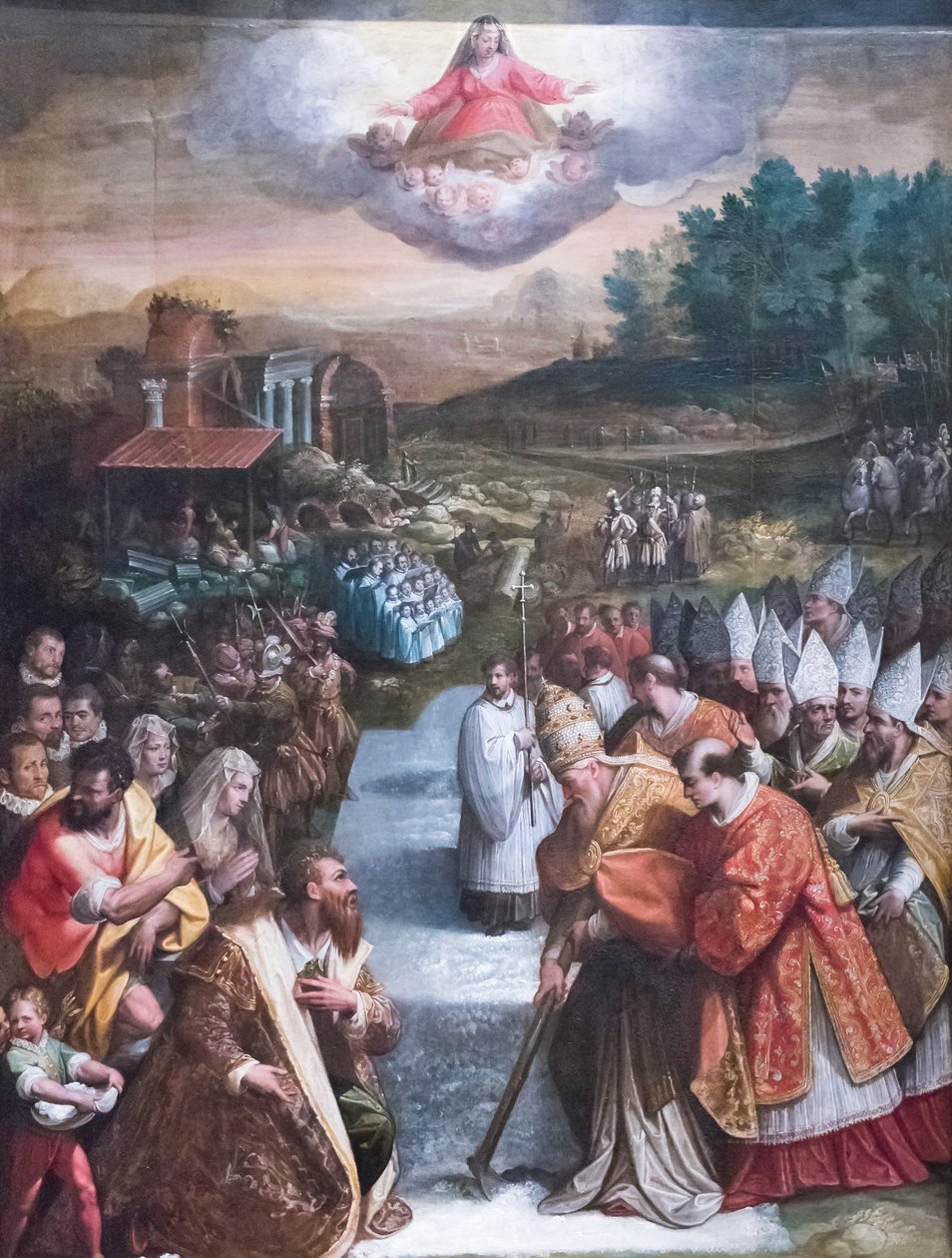 Kar Mucizesi (tuval üzerine yağlıboya) by Jacopo Zucchi