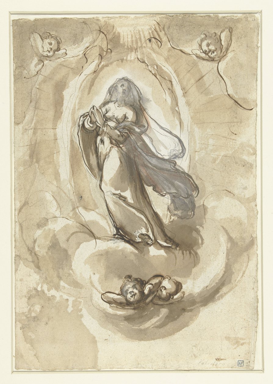 Immaculate Conception Alegori by Jacopo da Empoli