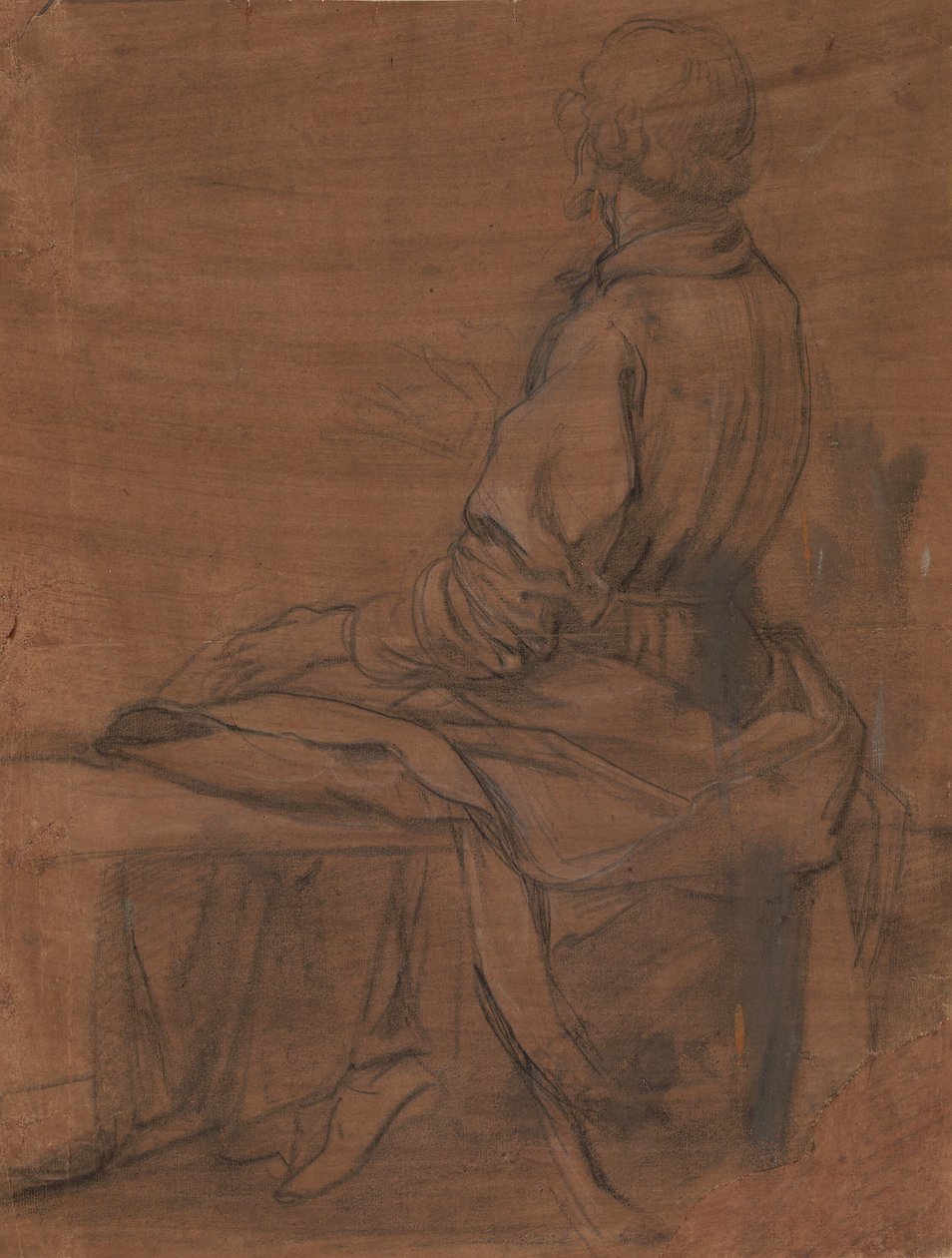 Oturan adam arkadan görüldü by Jacopo da Empoli