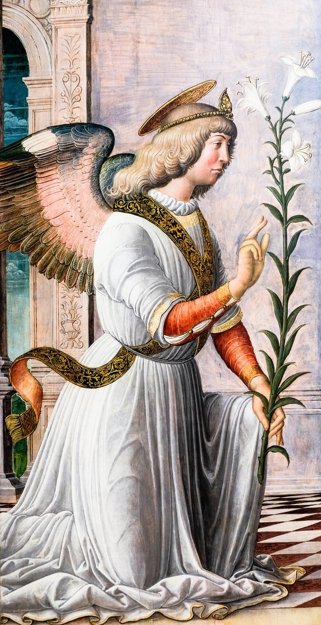 Müjde Meleği, 1494-97 civarı (resim) by Jacopo da Montagnana