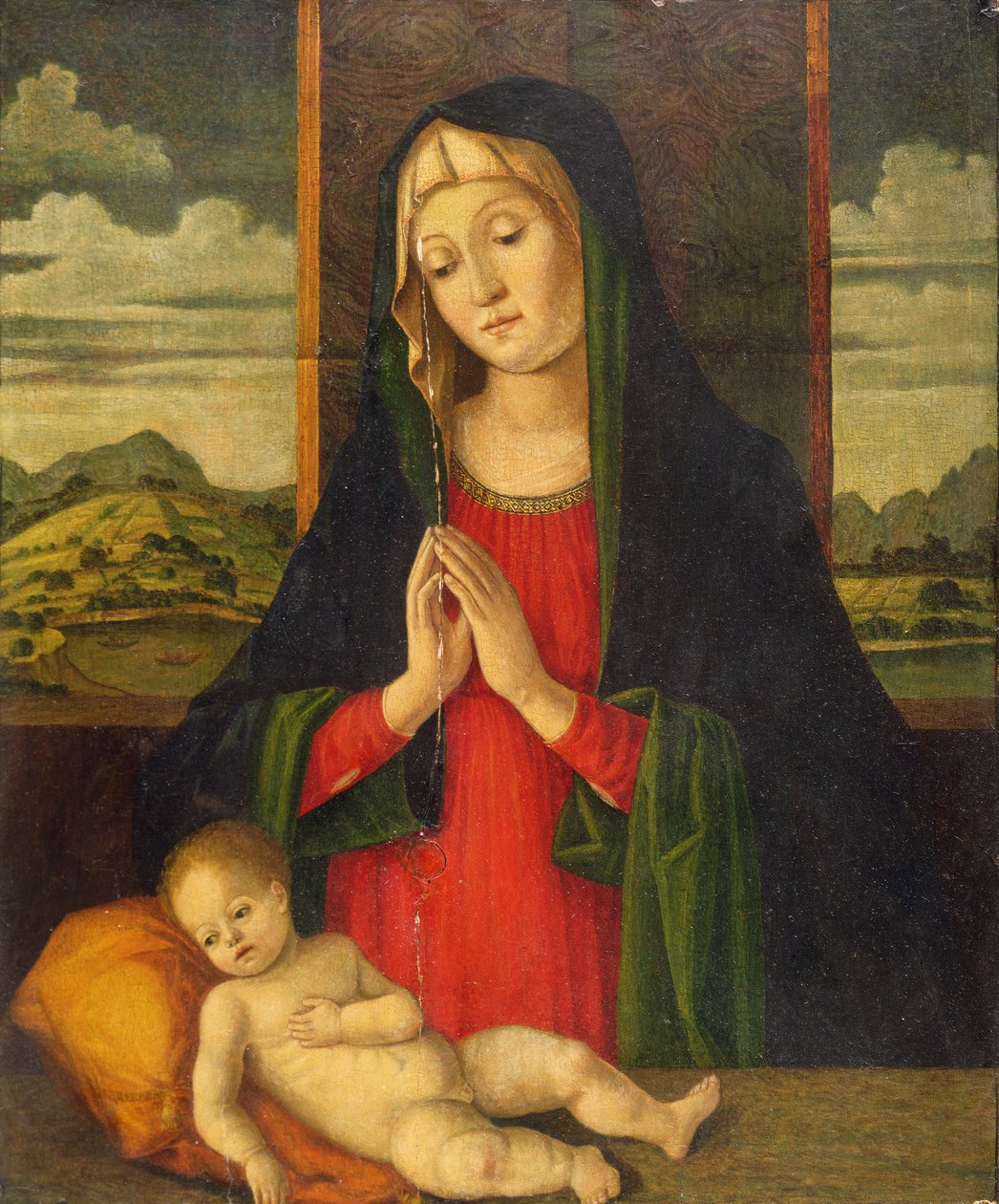 Madonna ve Çocuk, c.1500 (panelde yağlı boya) by Jacopo da Valenza