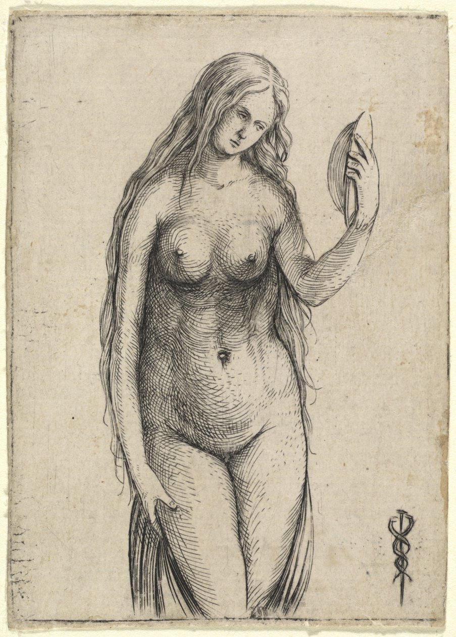 Ayna Tutan Çıplak Kadın (Vanitas Alegorisi) by Jacopo de
