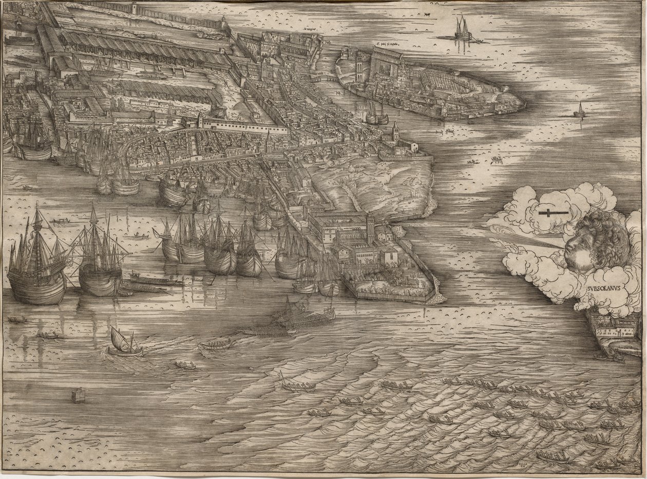 Venedik manzarası by Jacopo de