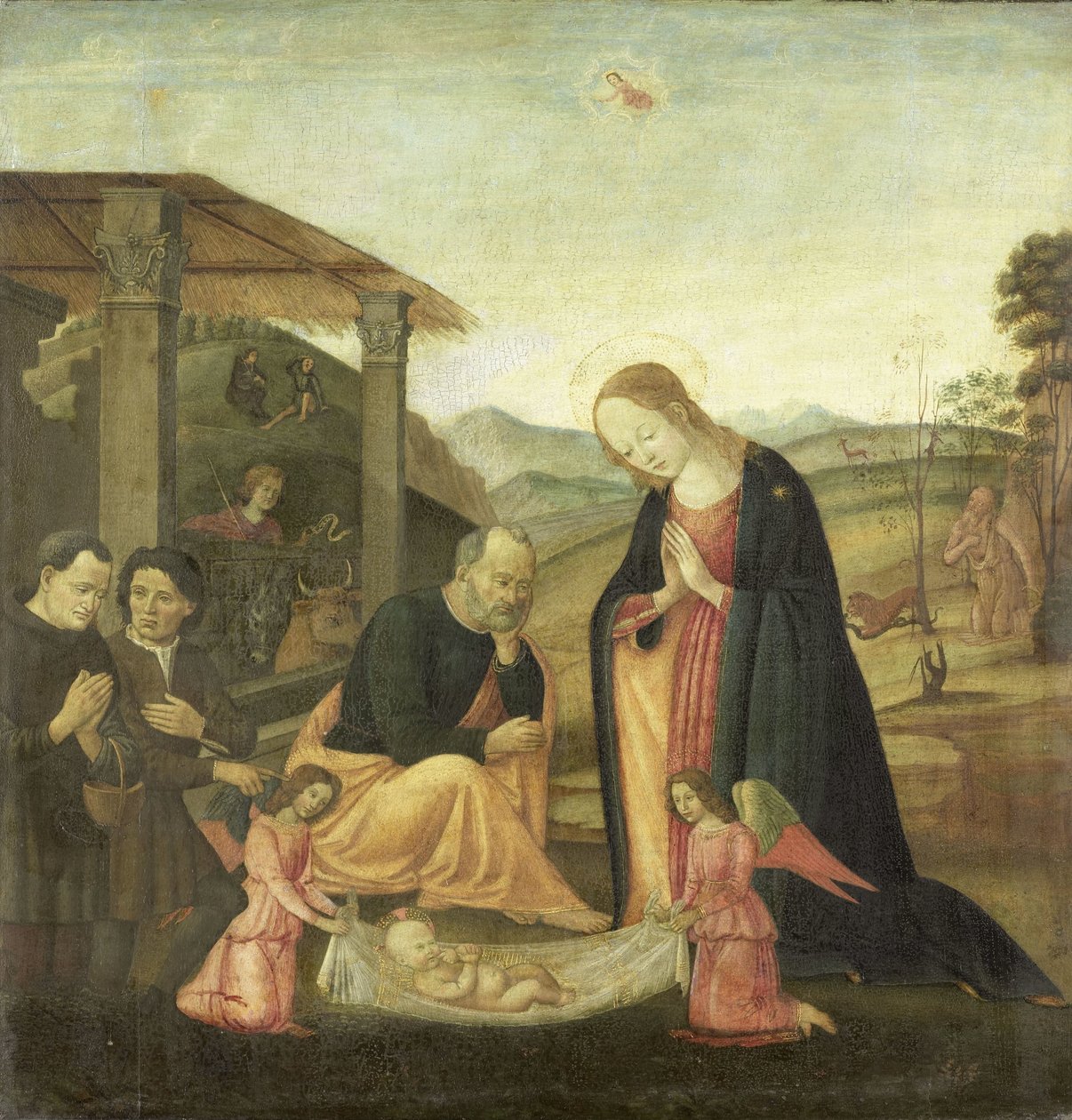 Mesih Çocuğun hayranlığı by Jacopo del Sellaio (circle of)