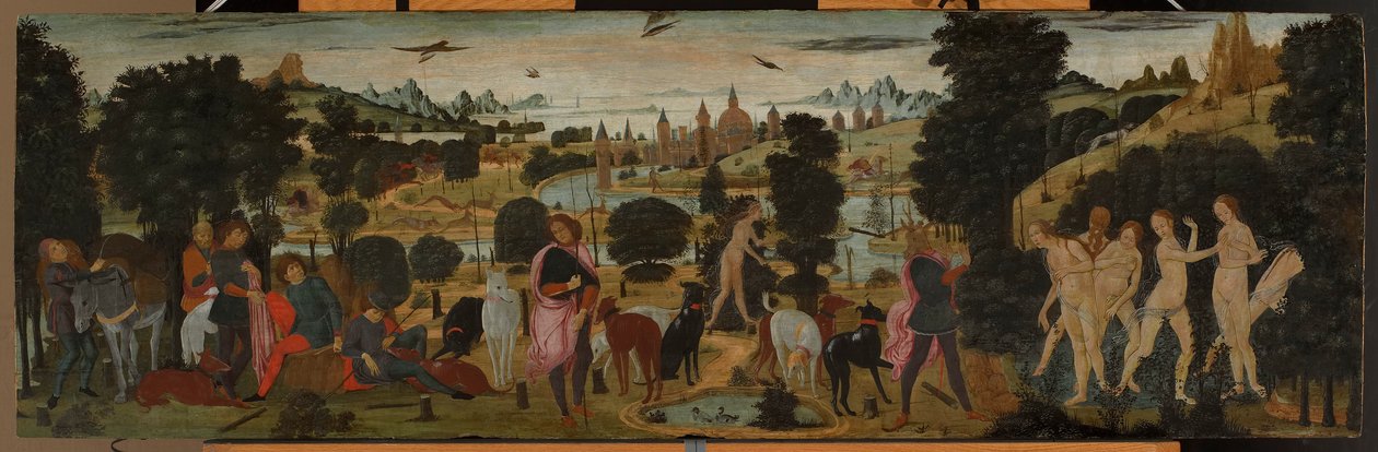 Diana ve Aktaeon by Jacopo del Sellaio
