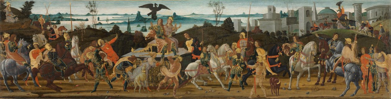 Tarquinius Priscus Roma'ya Giriyor by Jacopo del Sellaio