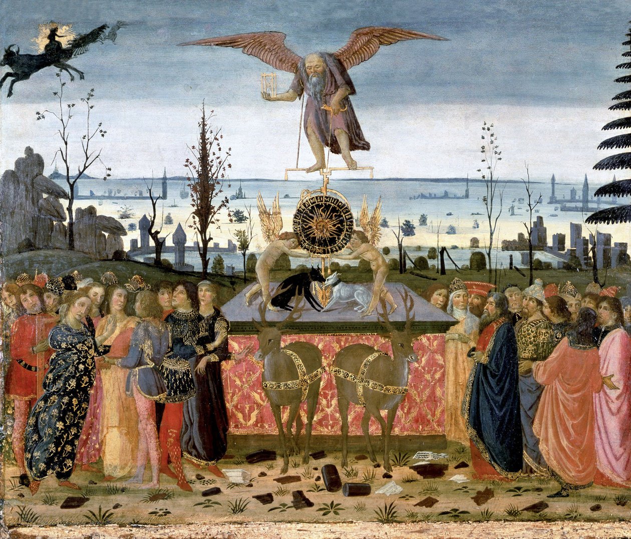Zamanın Zaferi, 1480-1490 by Jacopo del Sellaio